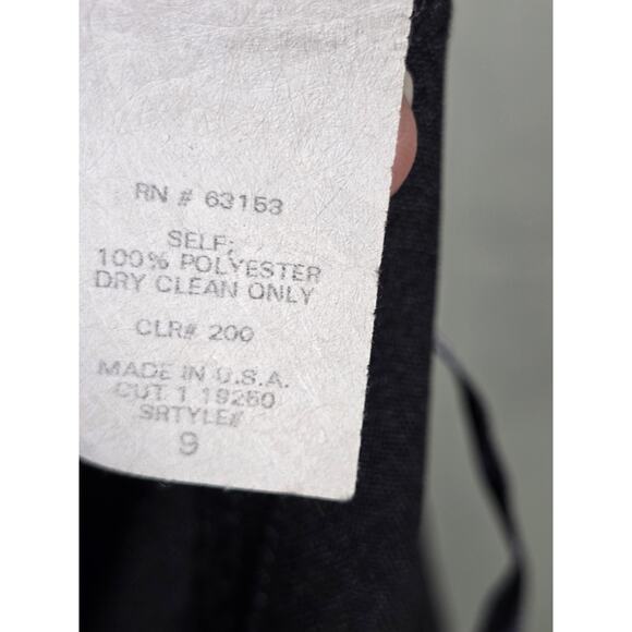 R Wear Rampage 90's Y2k Paper Tag Black Mini Skirt Double Front Split Jrs 9 (28) - Picture 7 of 7